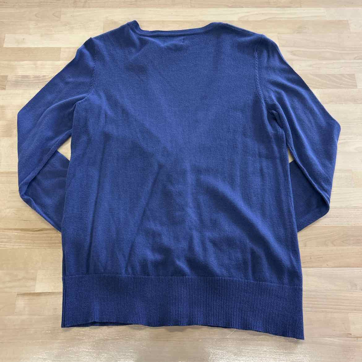 FadedGlory Size L Blue Cardigan