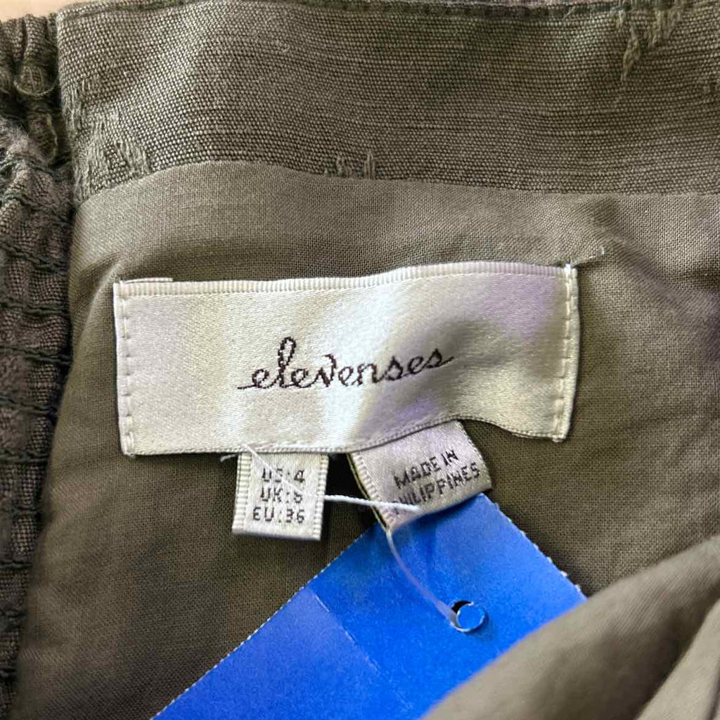 Elevenses Size 4 Green Preloved Jumper