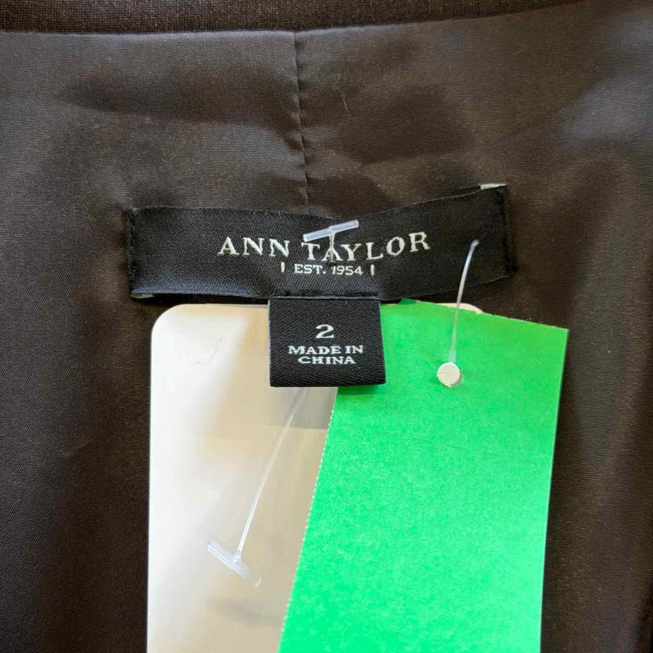 Ann Taylor Size 2 Brown New Blazer