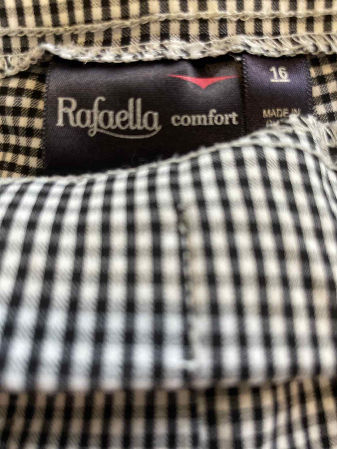 rafaella Size 18 Black White Pants