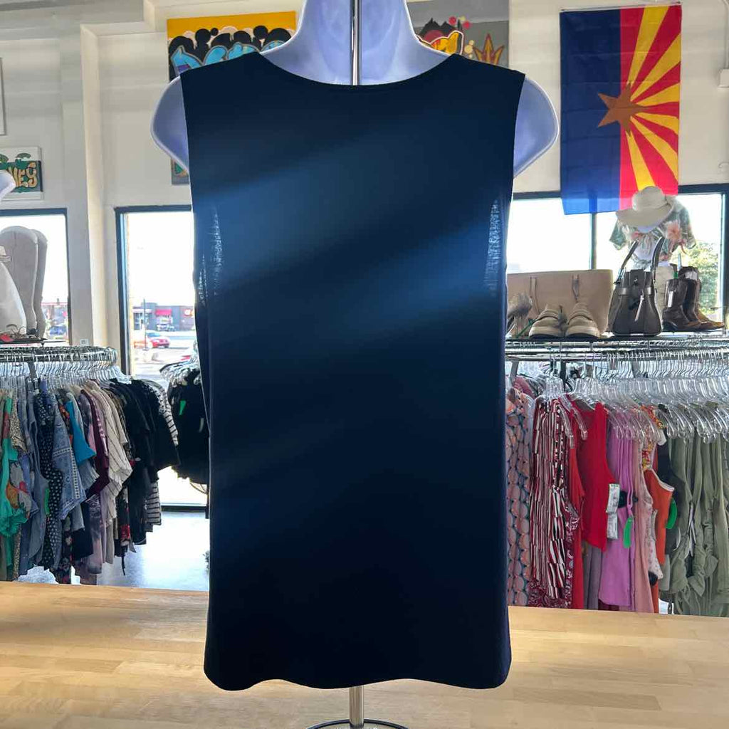 Susan Graver Size S Blue Rayon Preloved Sleeveless