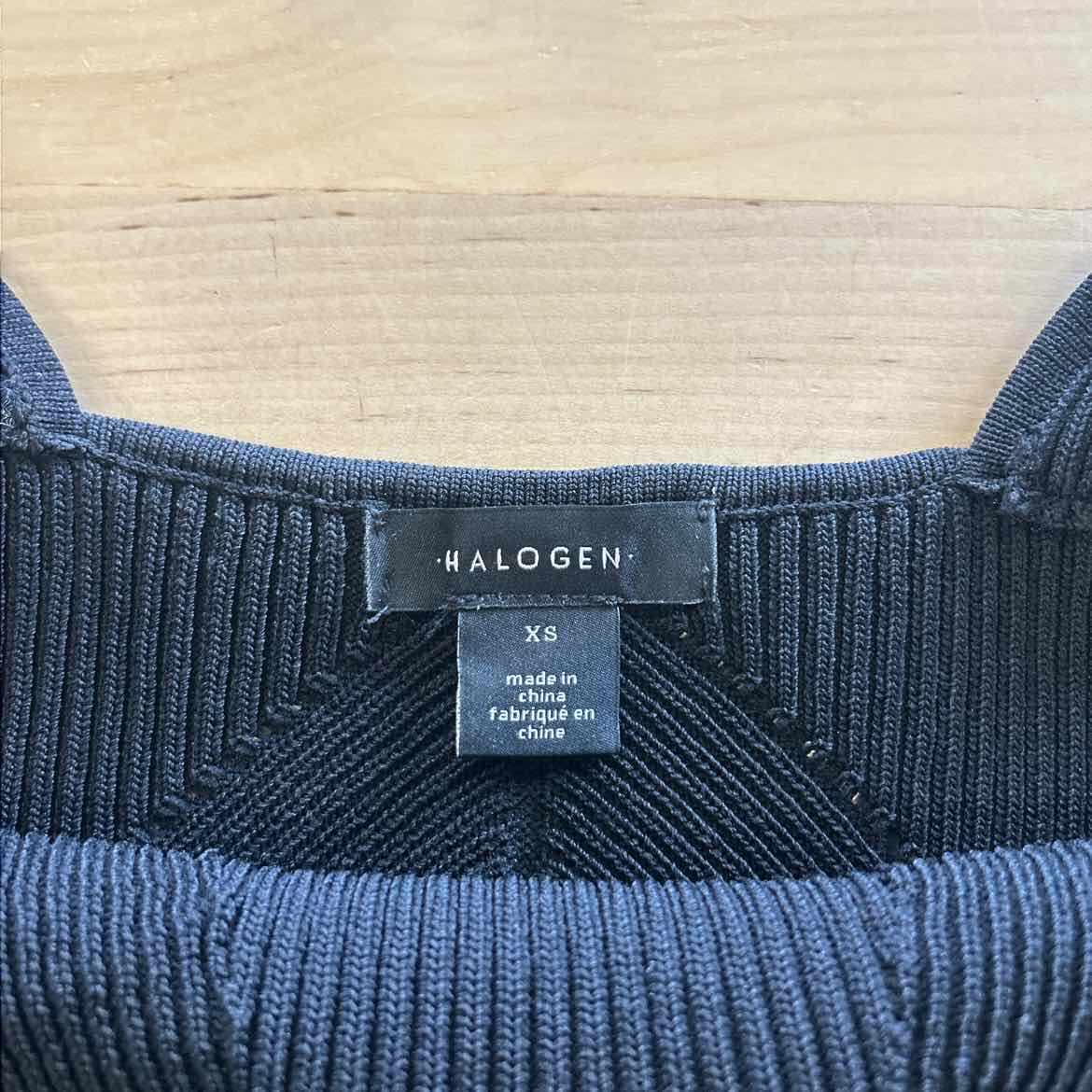 Halogen Size XS Black Knit Preloved Tank