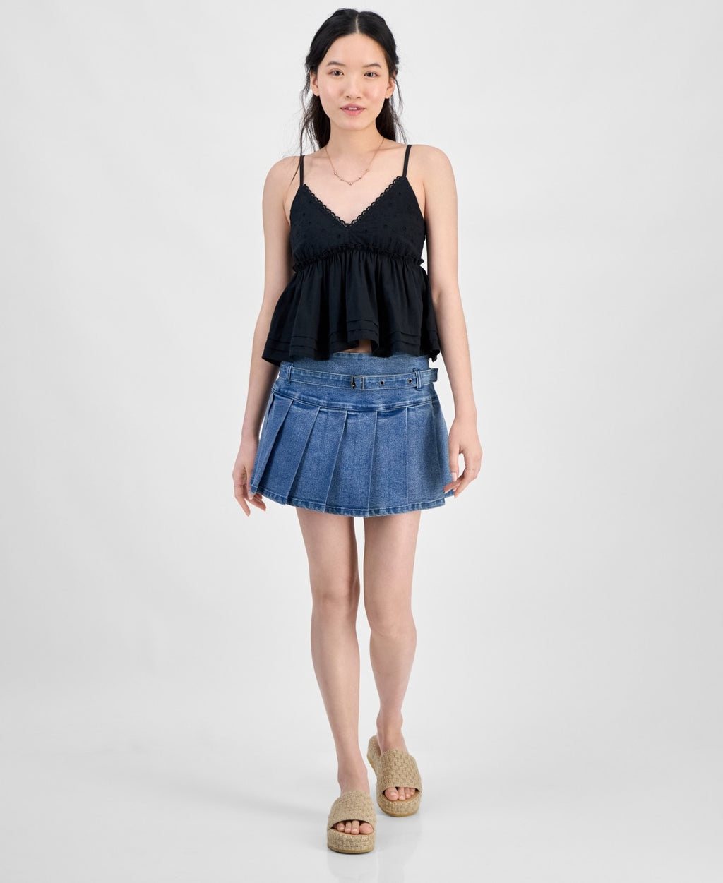 Self E Size L Cotton Babydoll Tank