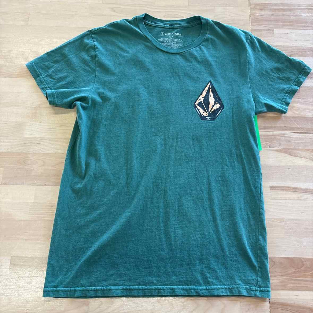 Volcom Size S Green Preloved MENS T-shirt