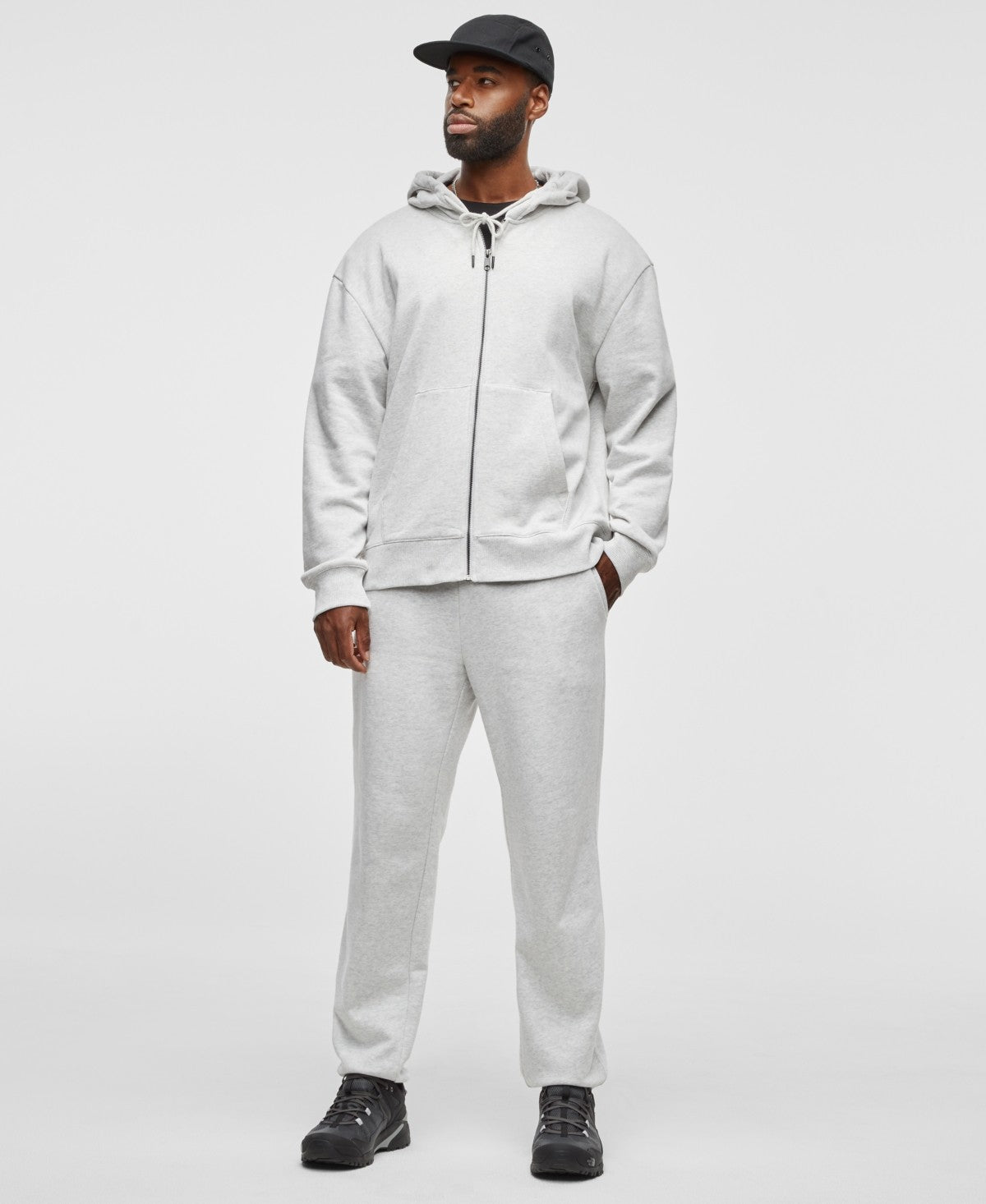 Mode of One Men's Long-Sleeve Full-Zip Fleece Hoodie