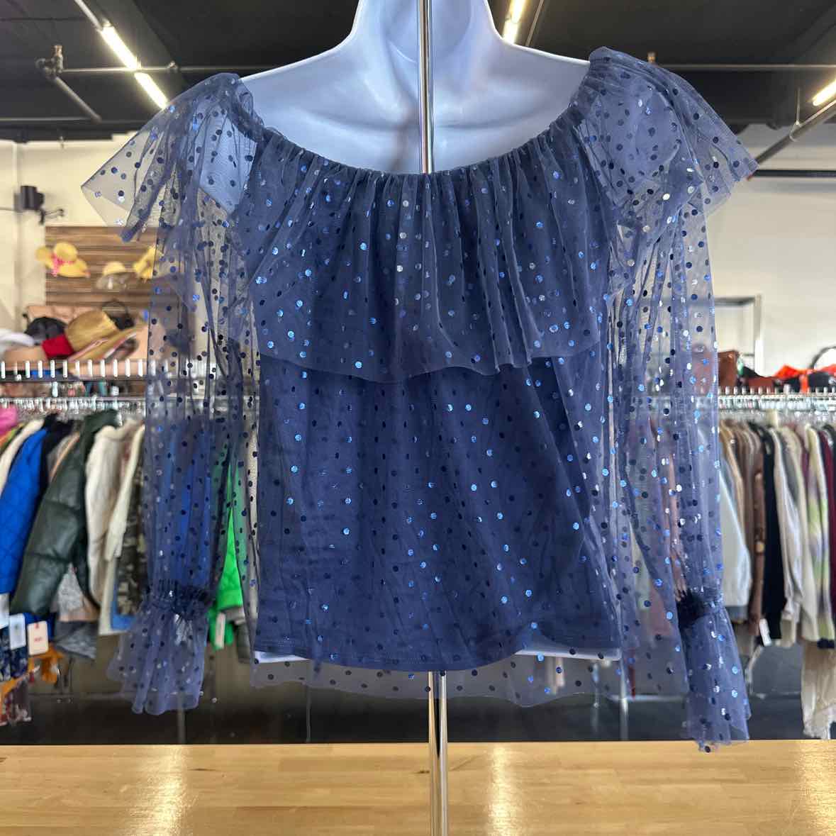 INC Size XS Blue Blouse