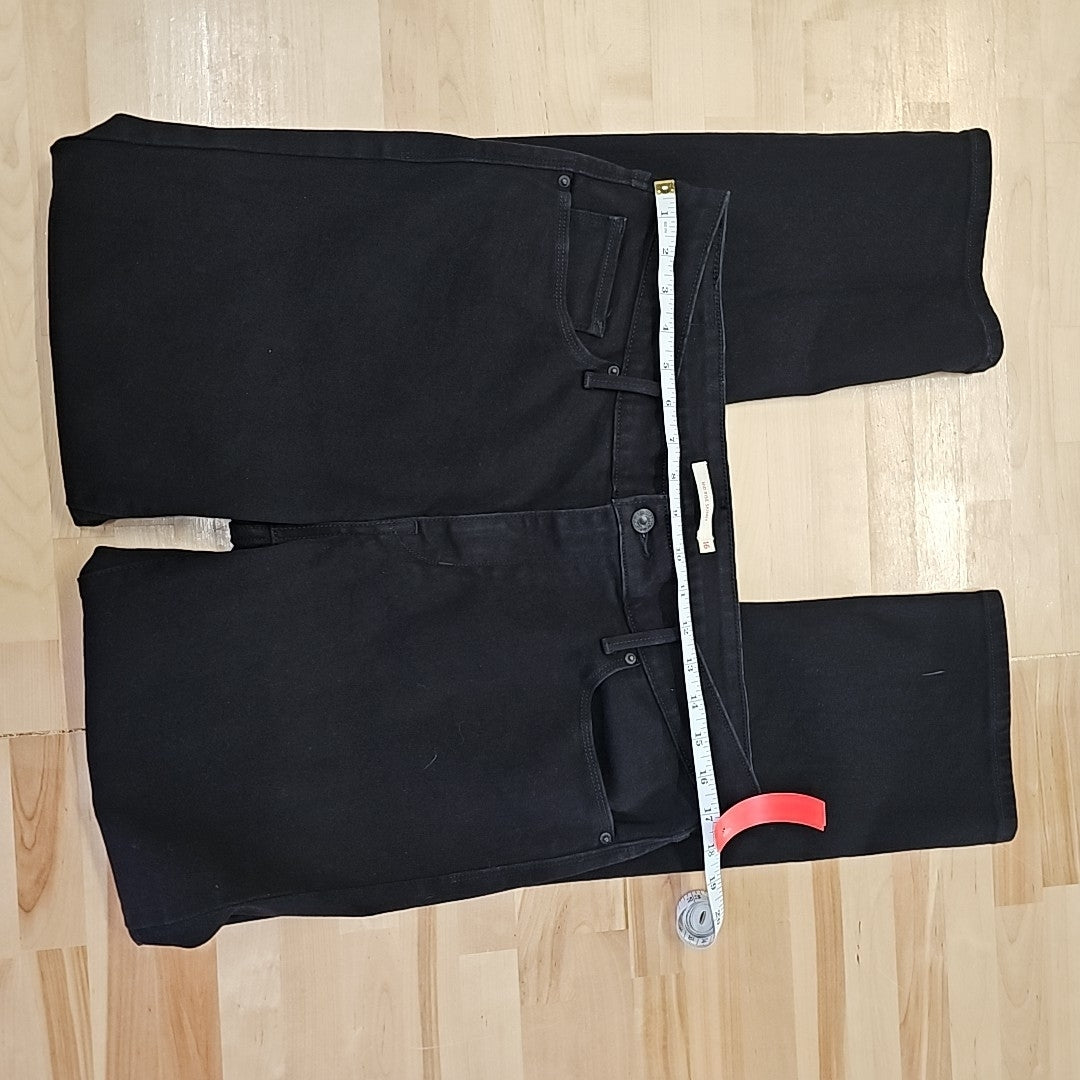Levi's Size 16 Black Denim Used Jeans