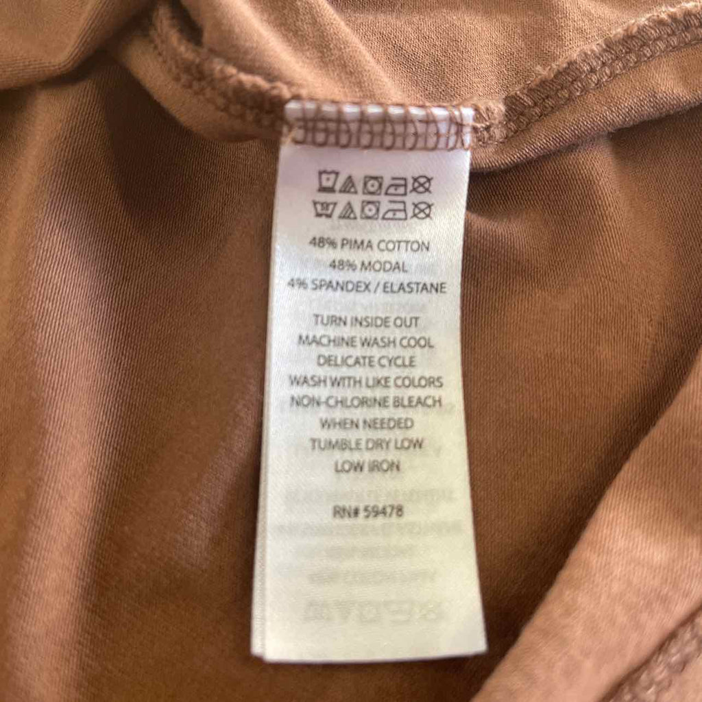 Tahari Size S Brown Preloved T-Shirt SS