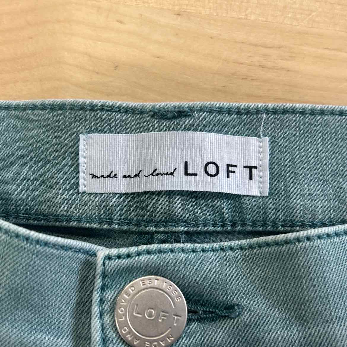 Loft Size 4 Teal Preloved Pants