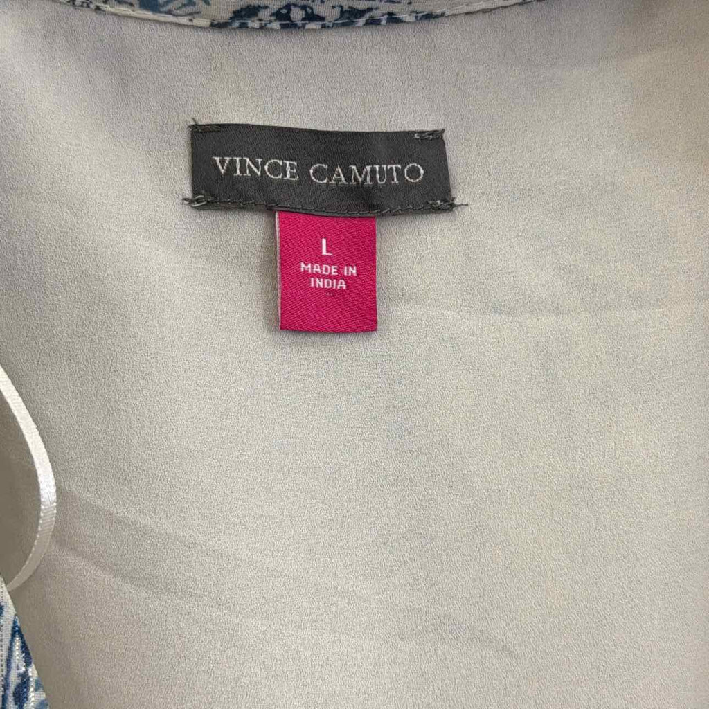Vince Camuto Size L white blue yellow Preloved Dress