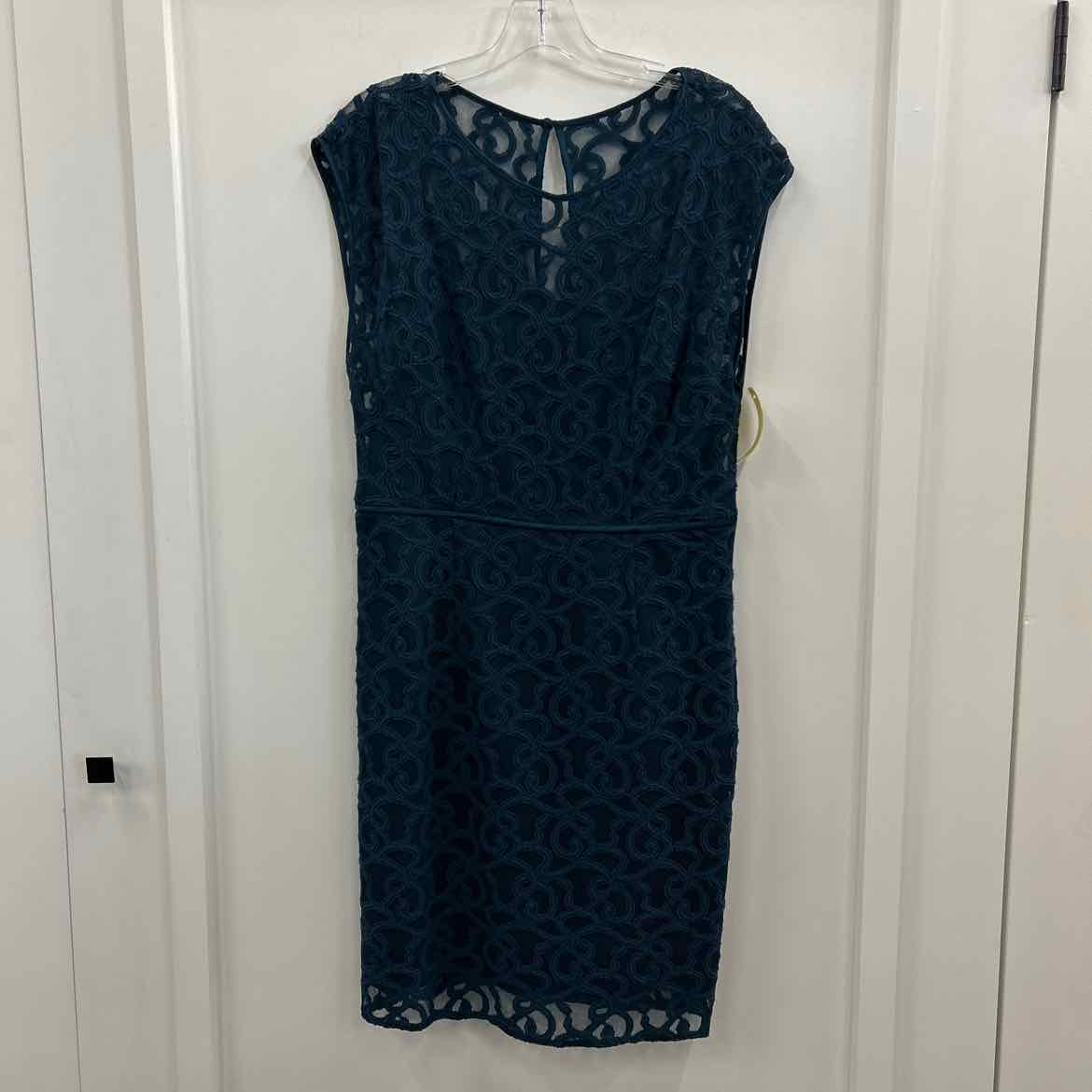 Adrianna Papell Size 12 Teal Dress