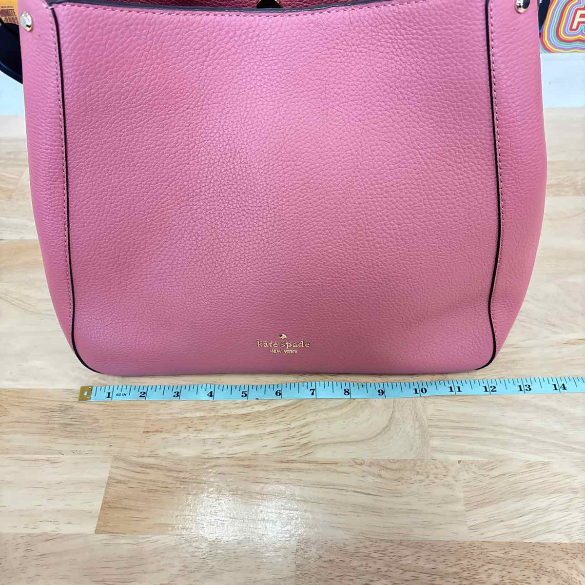 Kate Spade Pink Pebbled Leather Preloved Handbag