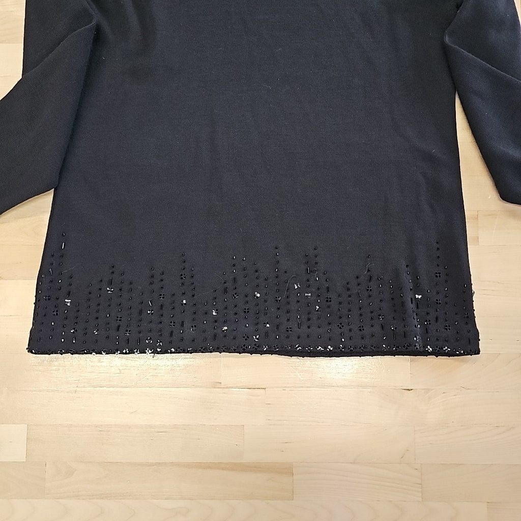 Liz Claiborne Size M Black Mockneck Sweater