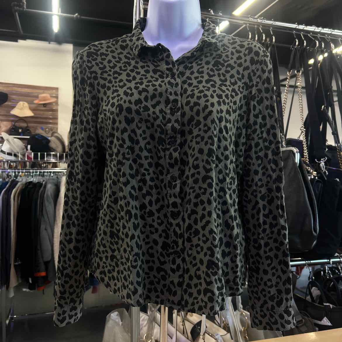 Divided Size 0 Green Button Down Shirt