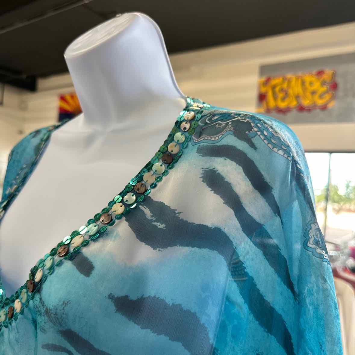 Mesmerize Size M Blue Long Sleeve