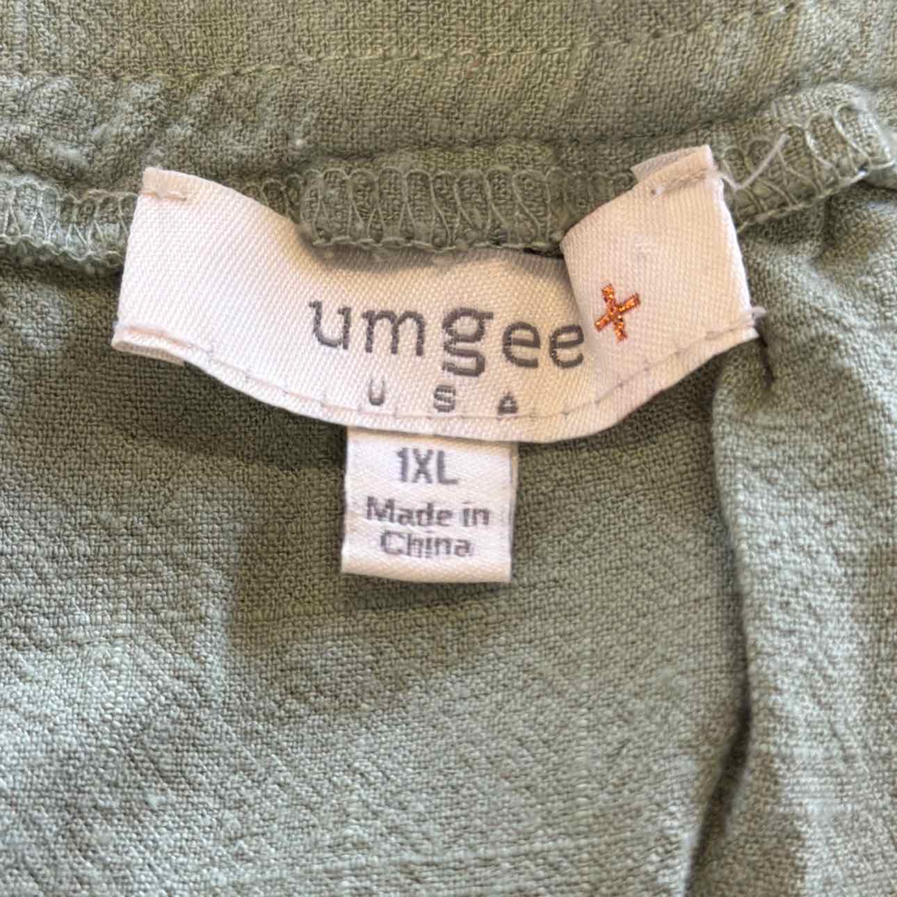 Umgee Size 1X Green Preloved Shorts