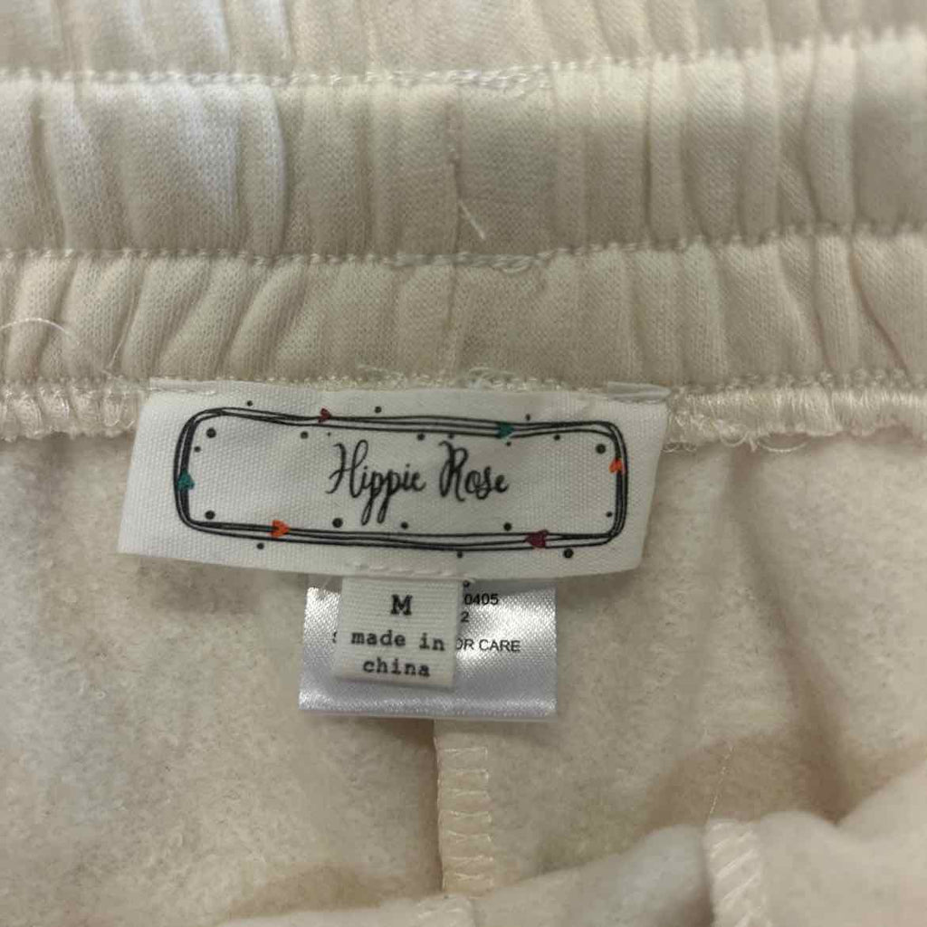 Hippie Rose Juniors' Contrast-Piped Pull-on Sweatshorts - White W/ Navy - M