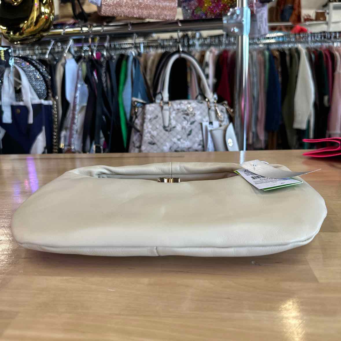 Sam Edelman Michaela Leather Mini Hobo Bag - Cream