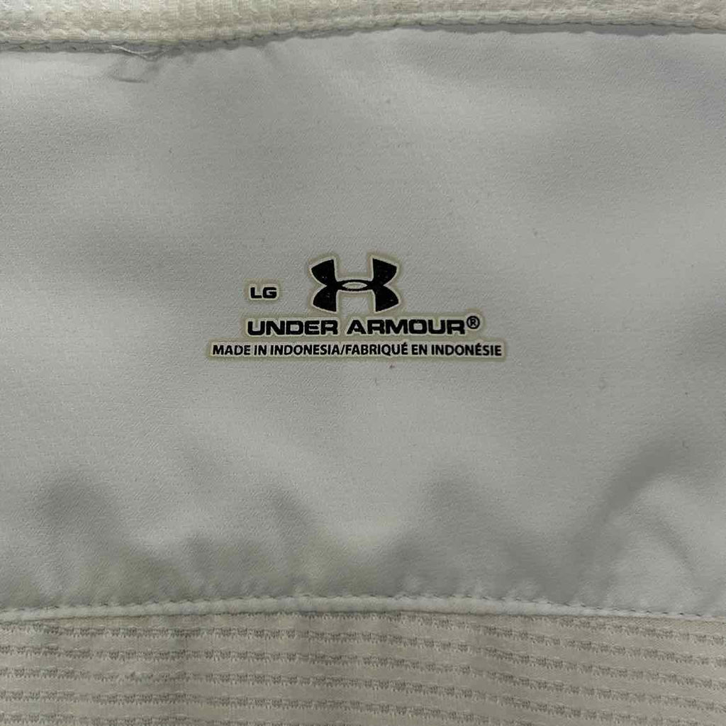 Under Armour Size L White MENS Button Down Shirt