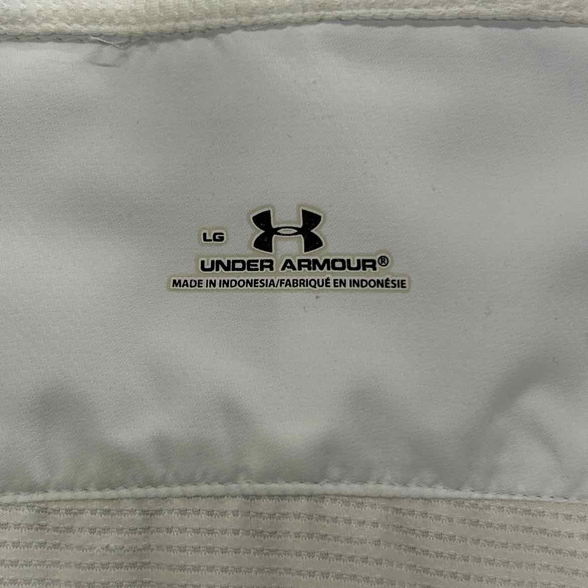 Under Armour Size L White MENS Button Down Shirt