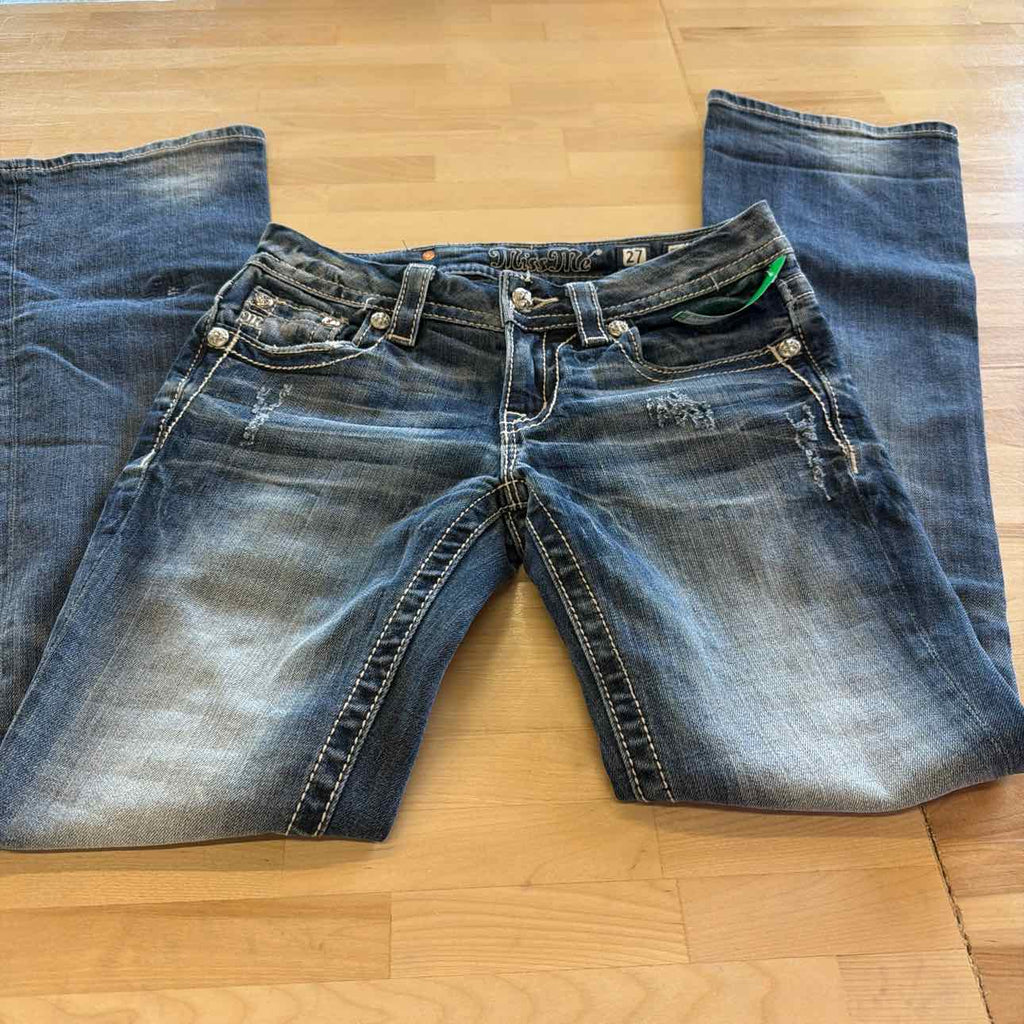 Miss Me Size 27 Blue Denim Preloved Jeans