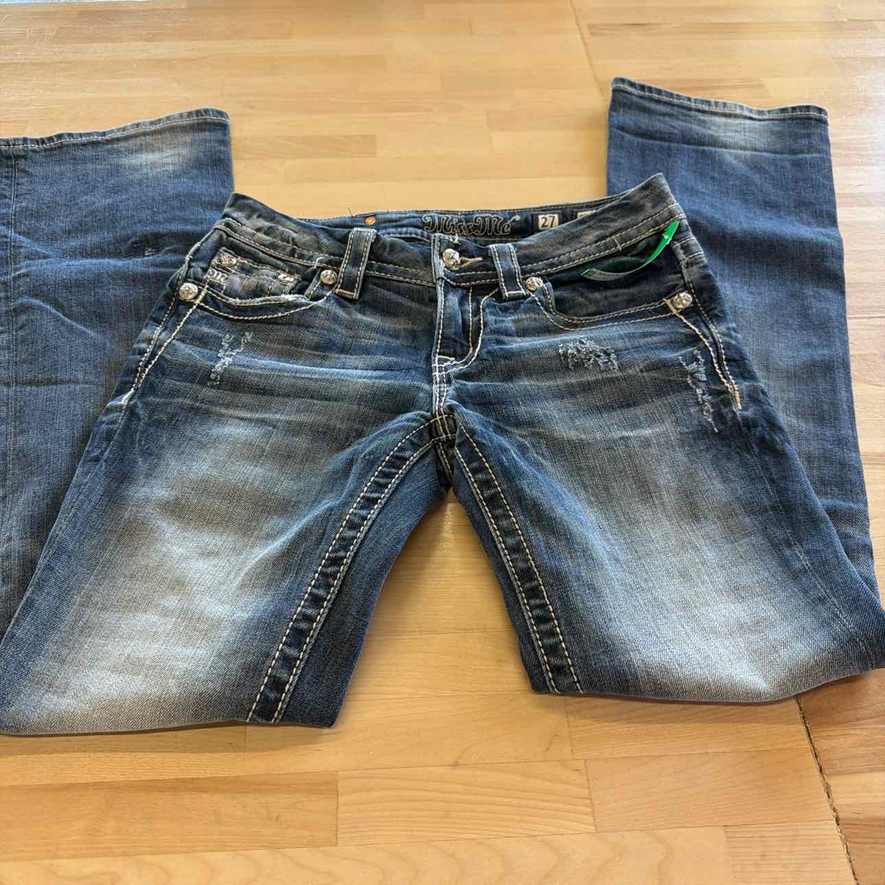 Miss Me Size 27 Blue Denim Preloved Jeans