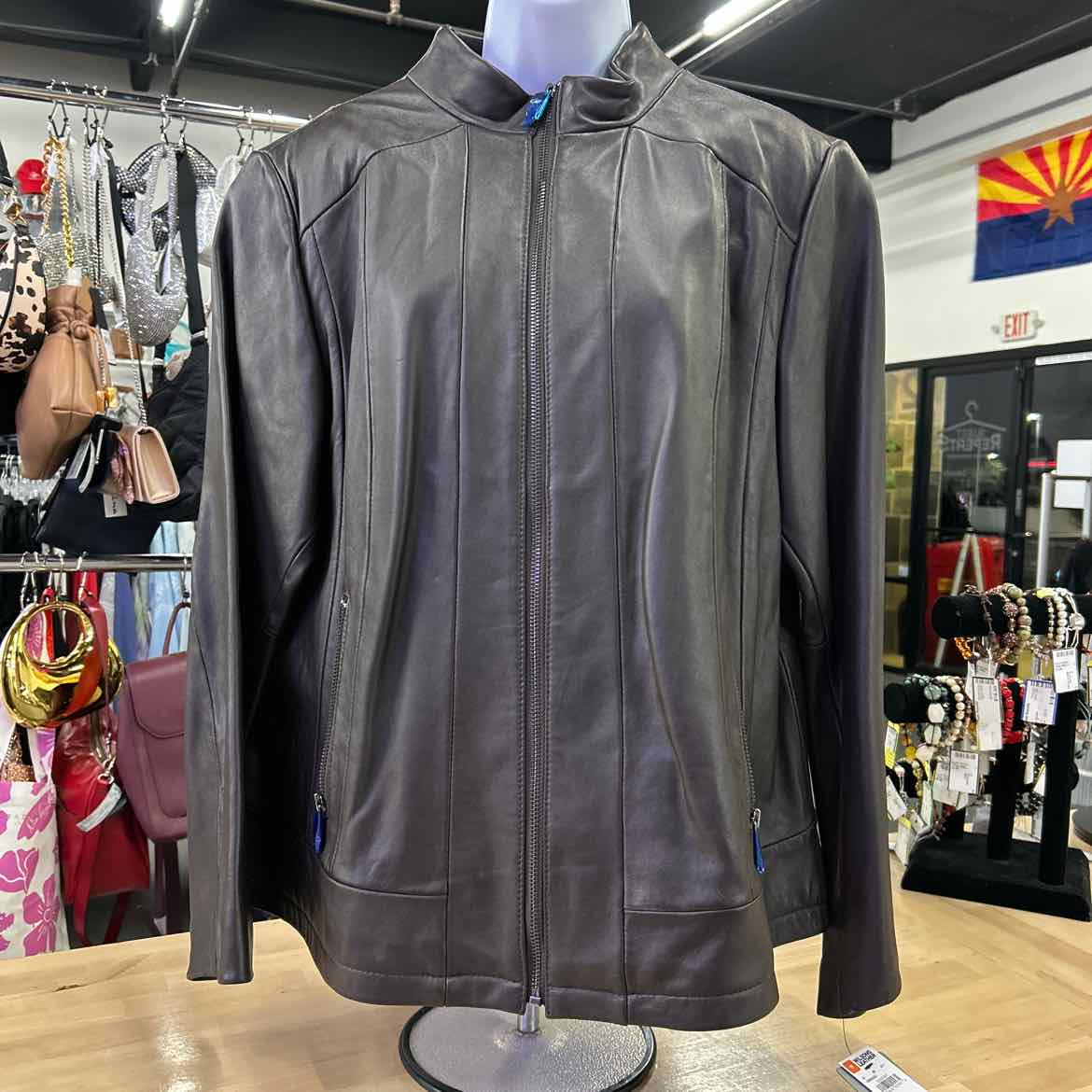 Pelle Studio Size 1X Brown Leather Jacket