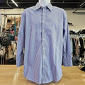 Stafford Size 32 Blue White MENS Button Down Shirt