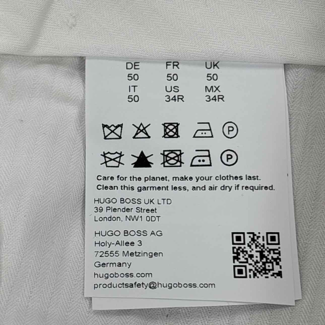 beckham Size 34 Slim-fit Pants with Micro Pattern