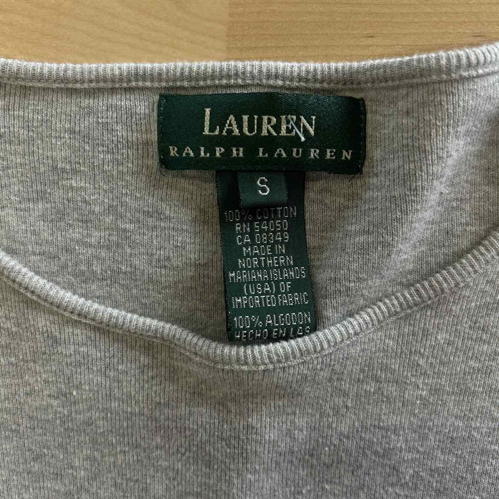 Ralph Lauren Size S Gray Cotton Preloved Longsleeve