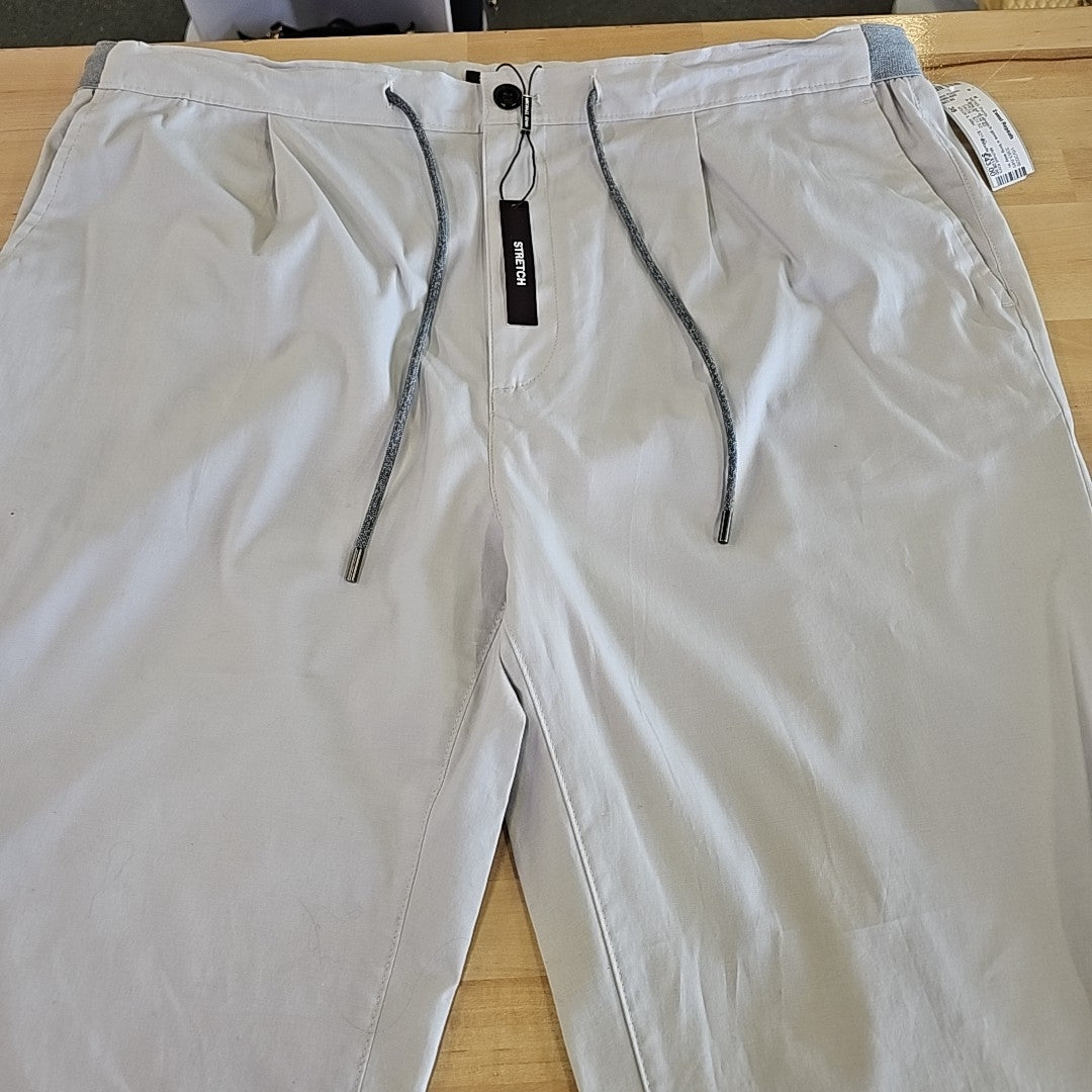 Michael Kors Men's Pleated Elastic Waistband Pants