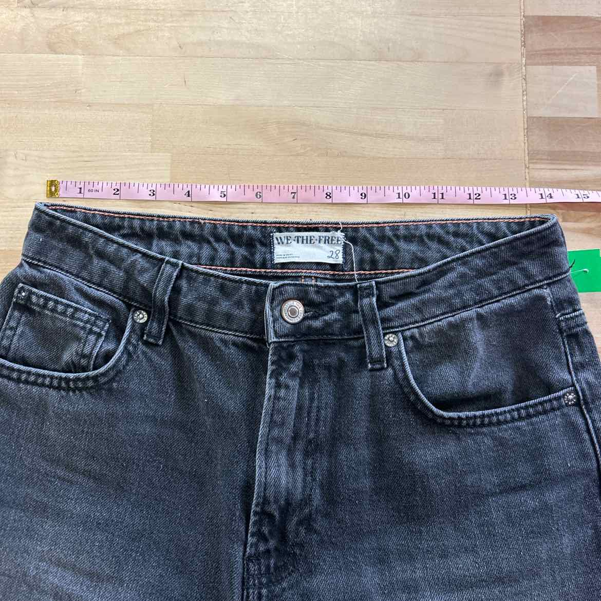 we the free Size 28 Gray Denim Preloved Jeans