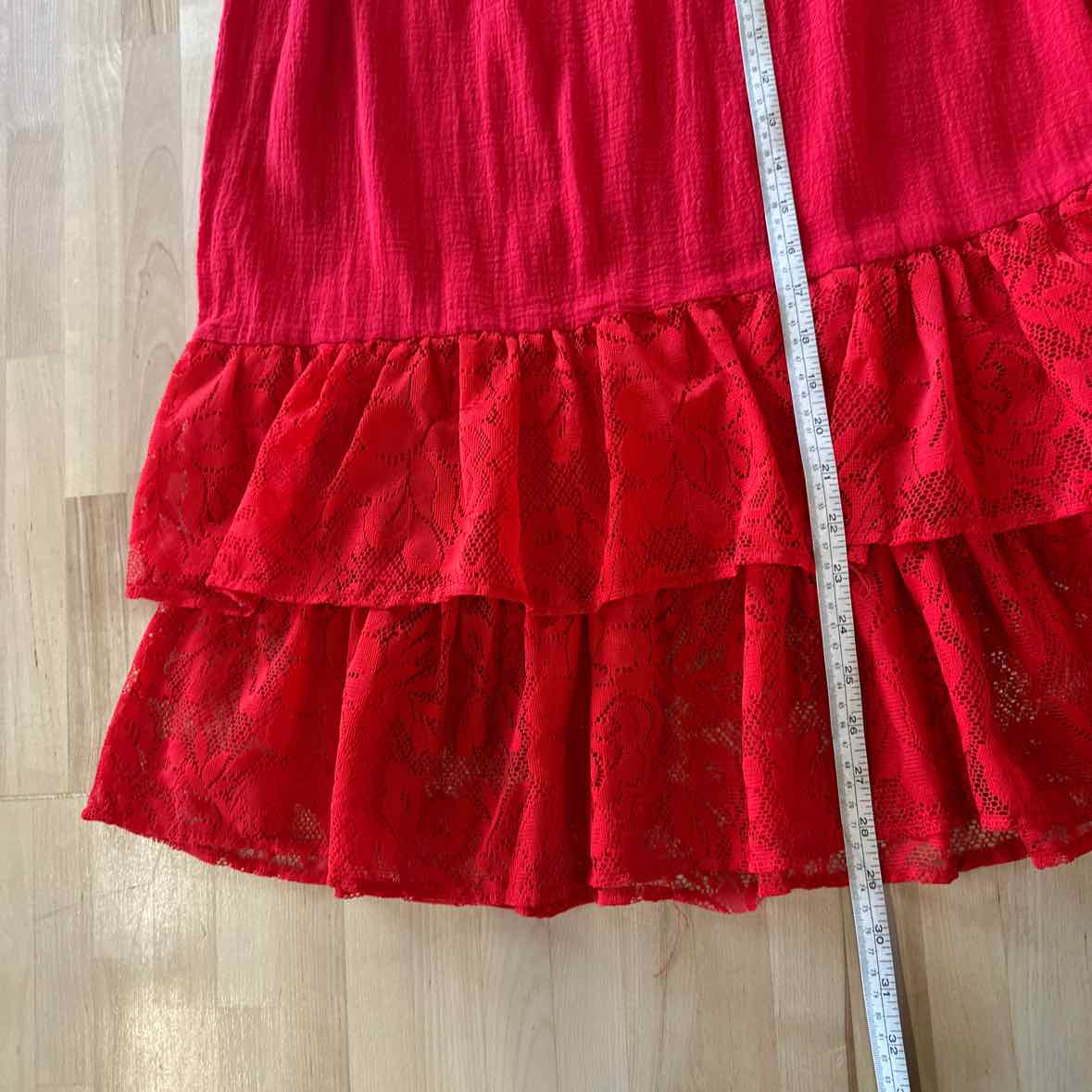Stoplight Size L Red Skirt