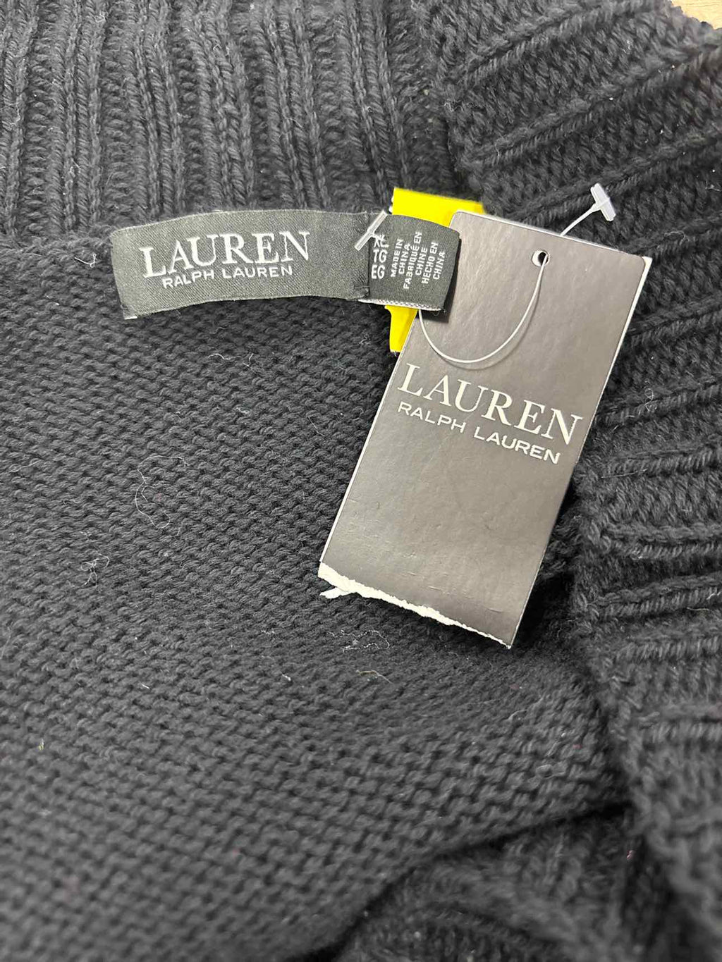 Ralph Lauren Size XL Black White Red New Sweater