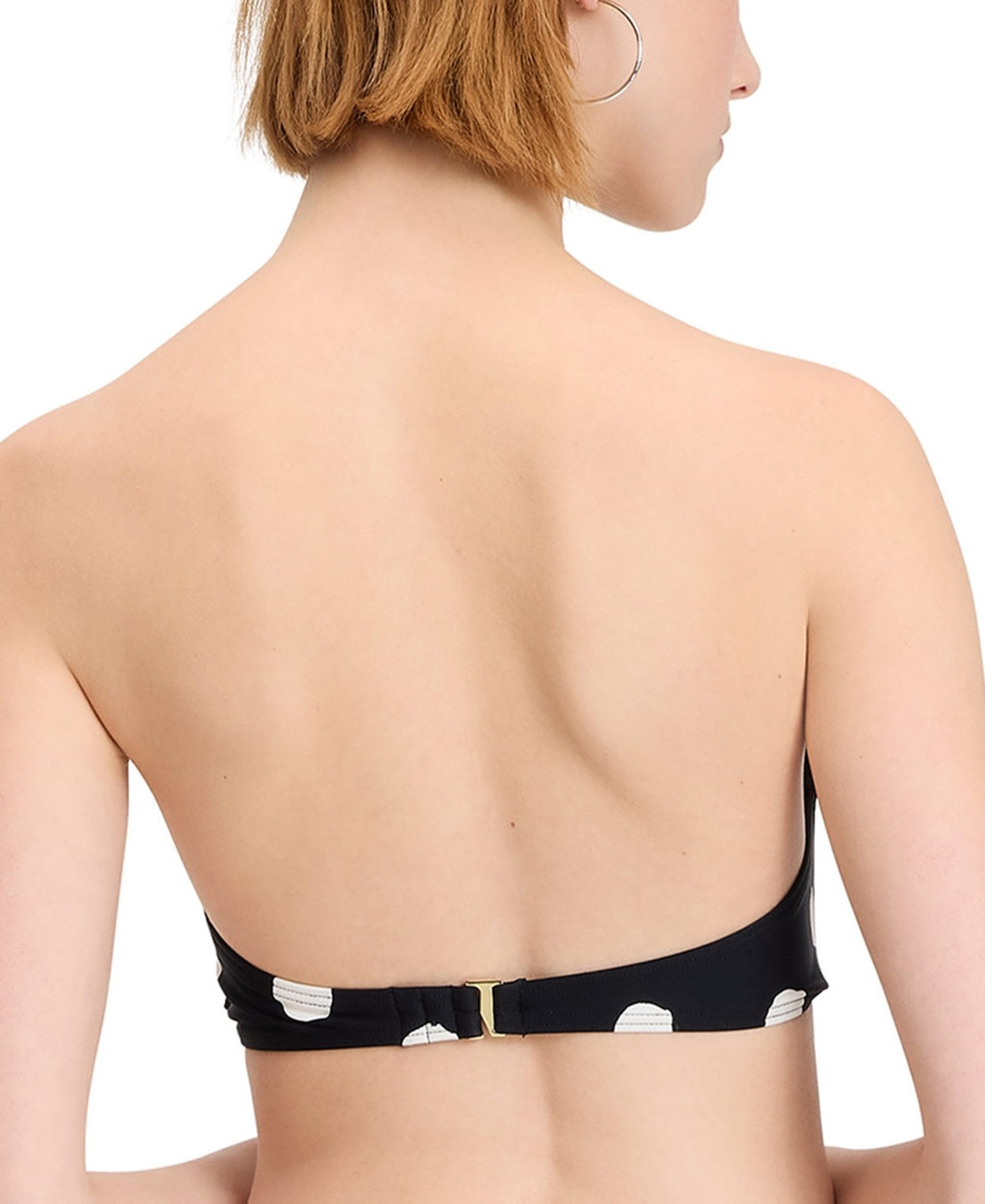 Kate Spade Size XL Paint Dot Bow Bra Top - Black