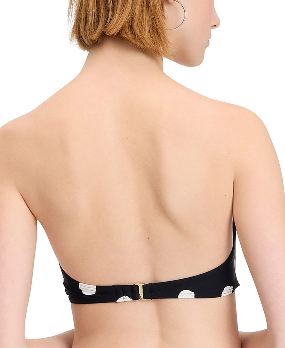 Kate Spade Size XL Paint Dot Bow Bra Top - Black