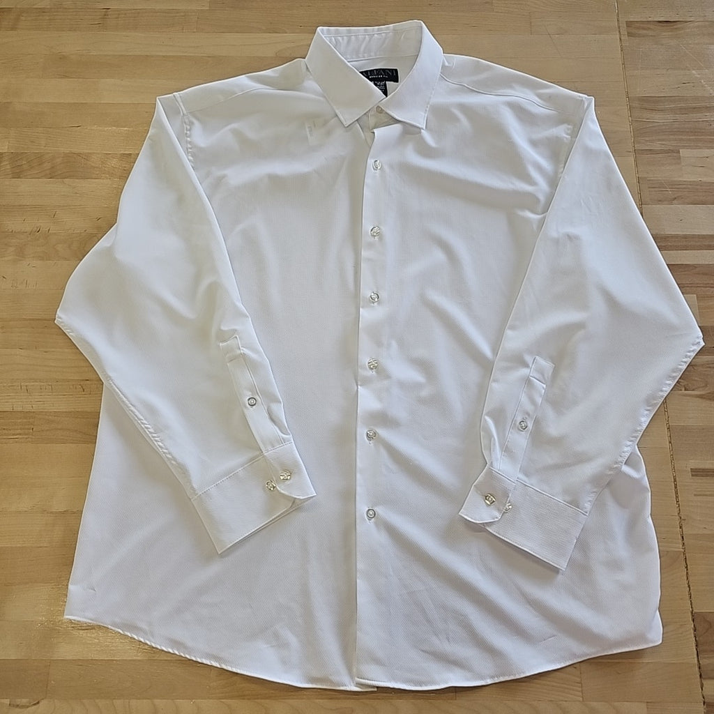 Alfani Mens Travel Ready Button Down Dress Shirt