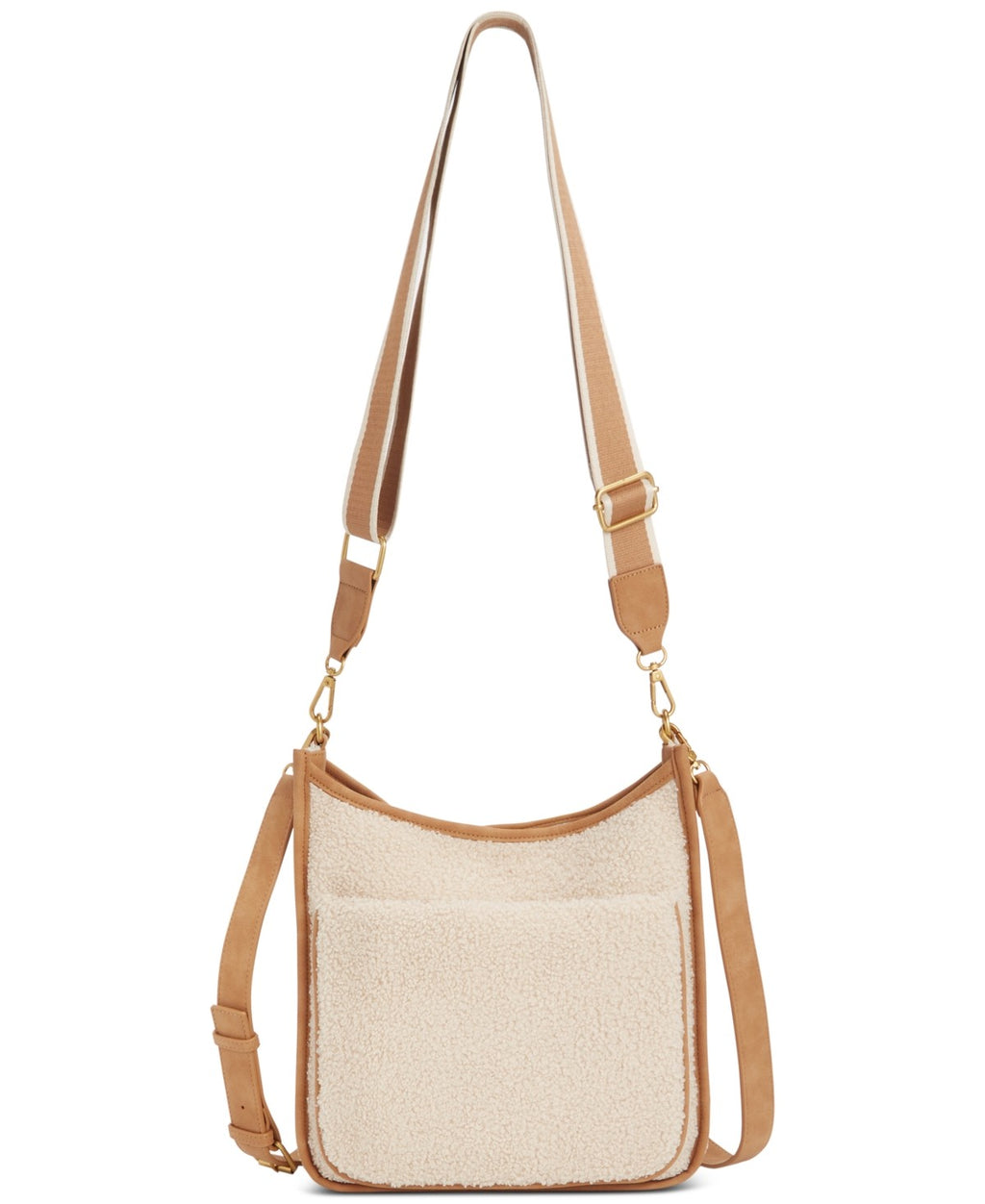 Style & Co Whipstitch Medium Crossbody - Sherpa