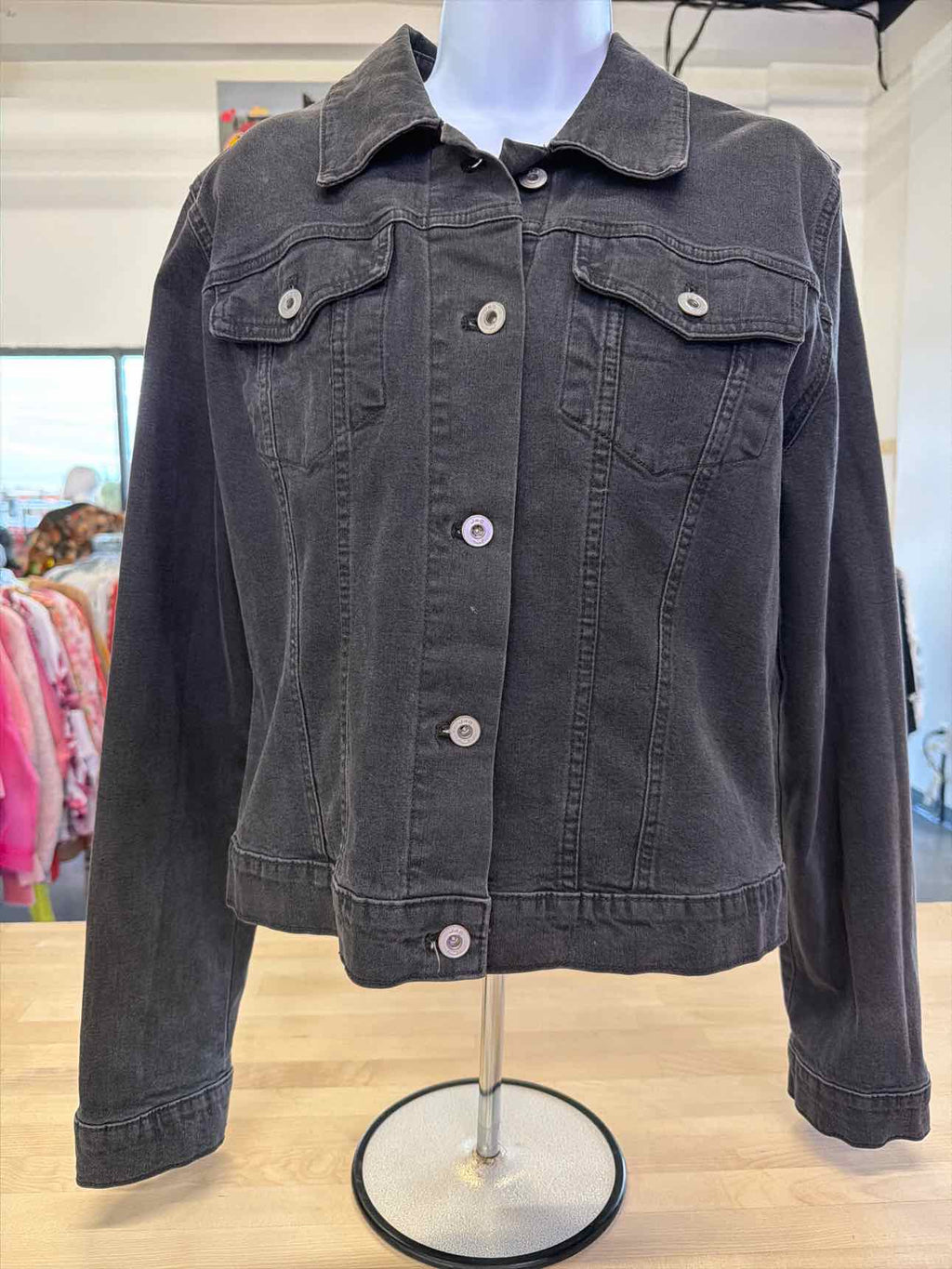 Jag Size L Black Jean Jacket