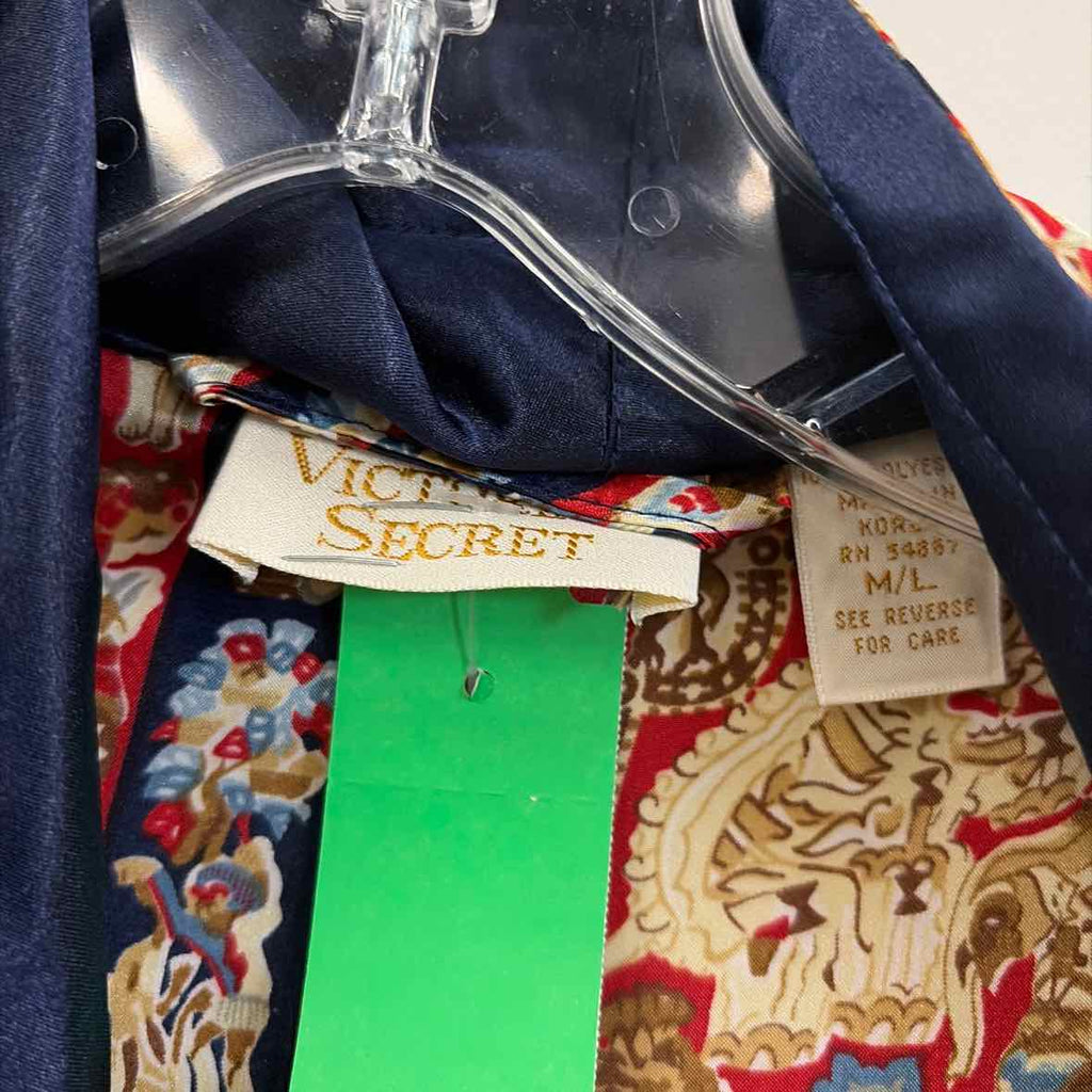 Victoria Secret Size M Blue & Gold Preloved Robe