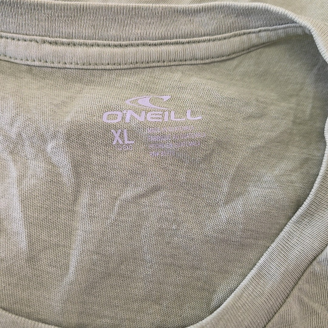 O'Neil Size XL Thruster Graphic Print Cotton T-Shirt - Oil Green