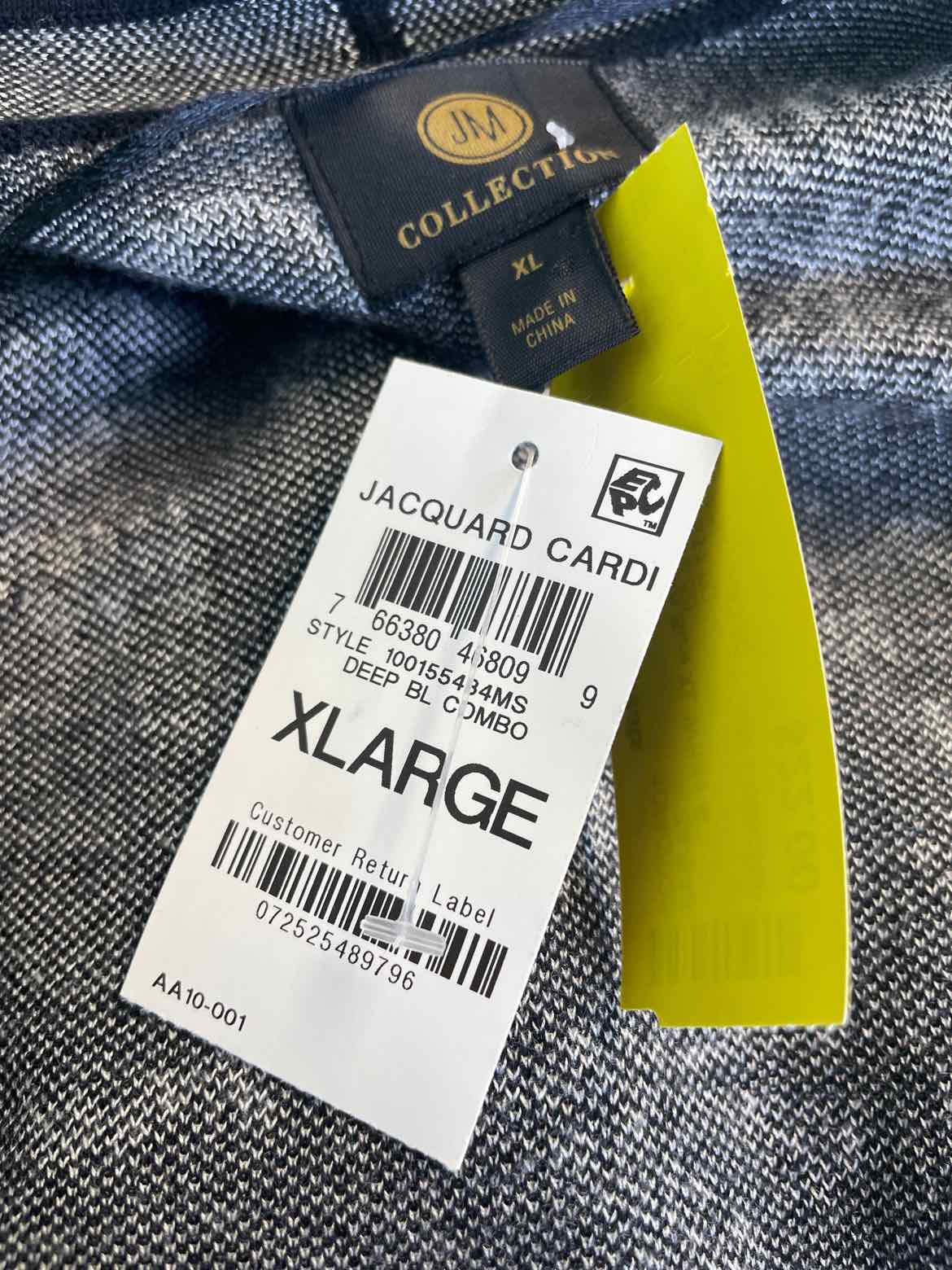 JM Collection Size XL White & Black Duster