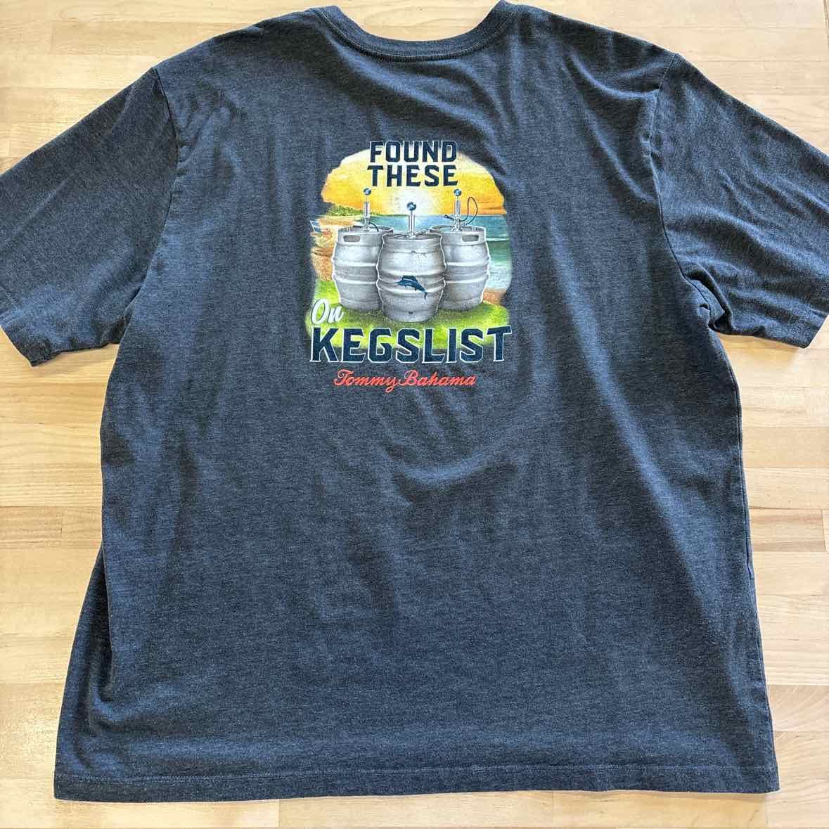 Tommy Bahama Size XL Gray MENS T-shirt