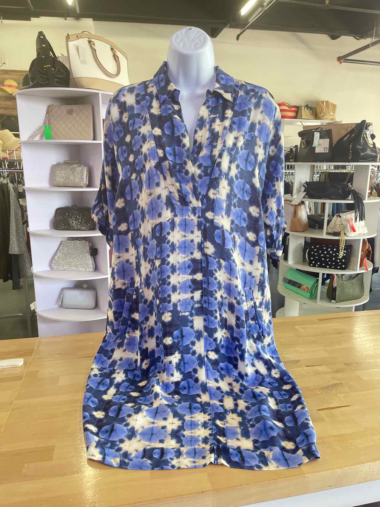 Nic+Zoe Size S Blue Preloved Dress