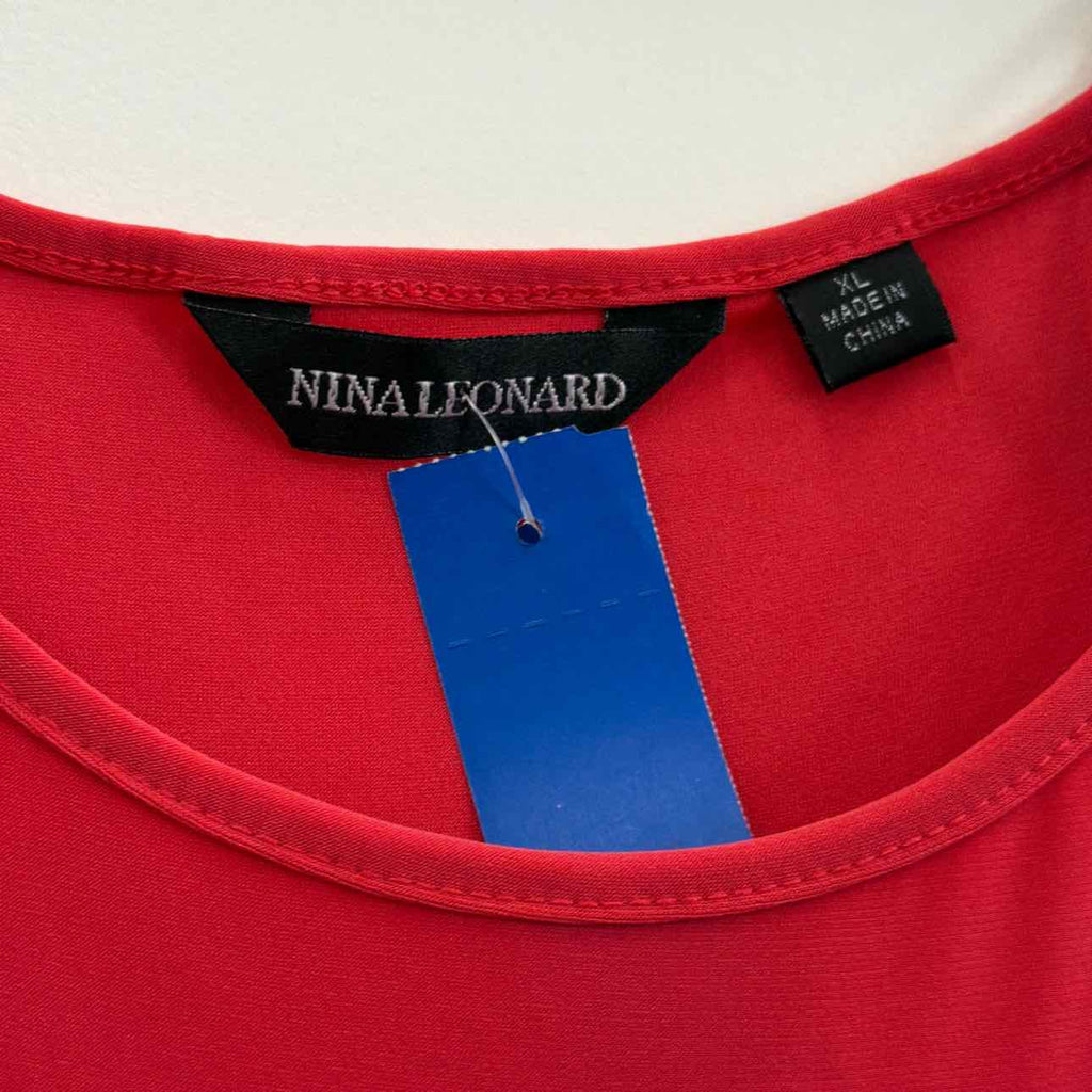Nina Leonard Size XL Pink Preloved Dress