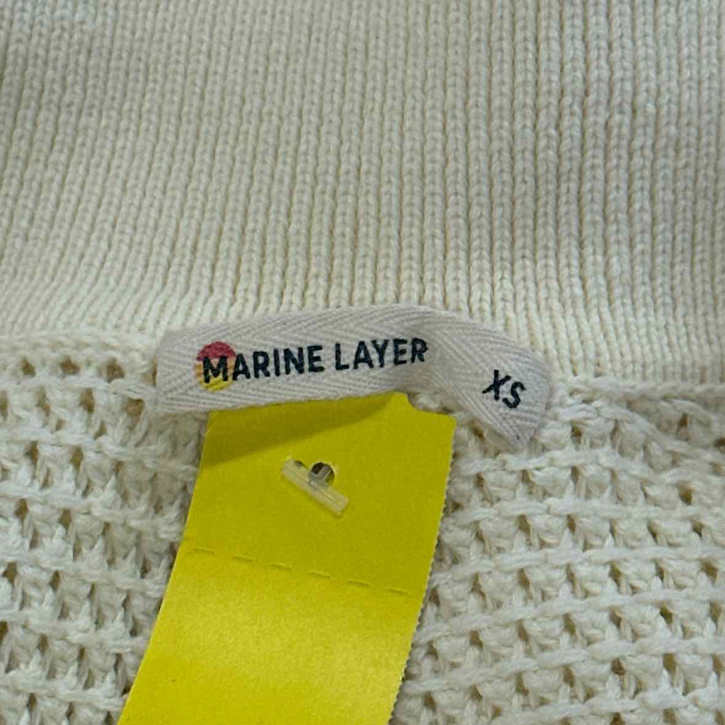 Marine Layer Size XS Yellow Knit Polo