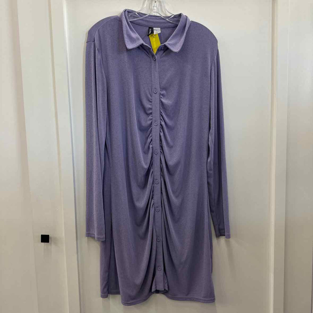 Divided Size XL Purple Dress