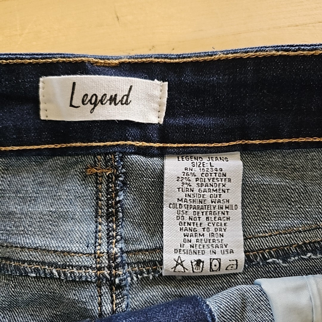 LegEnd Size L Denim Preloved Skirt