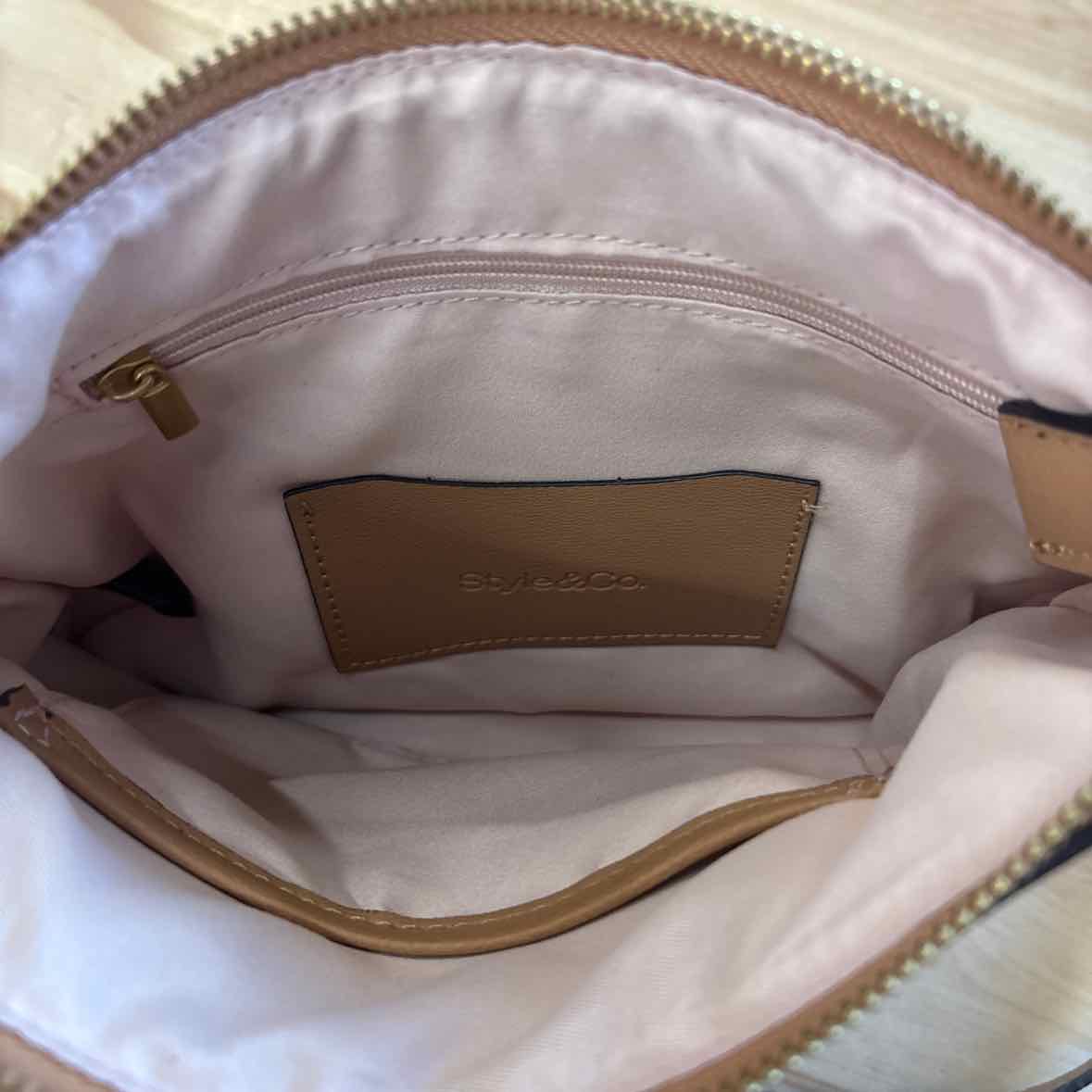 Style Co Straw North South Crossbody Ba Natural