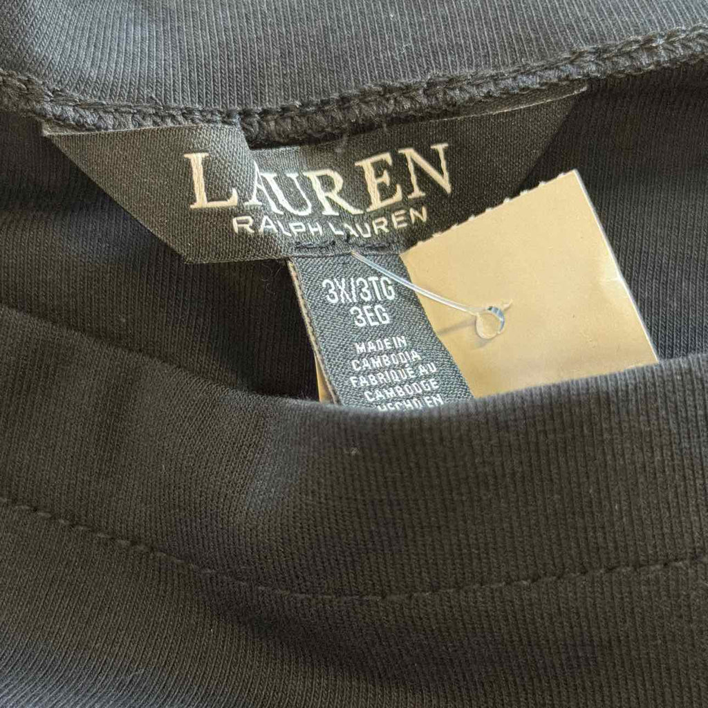 Ralph Lauren Size 3X Black New Long Sleeve
